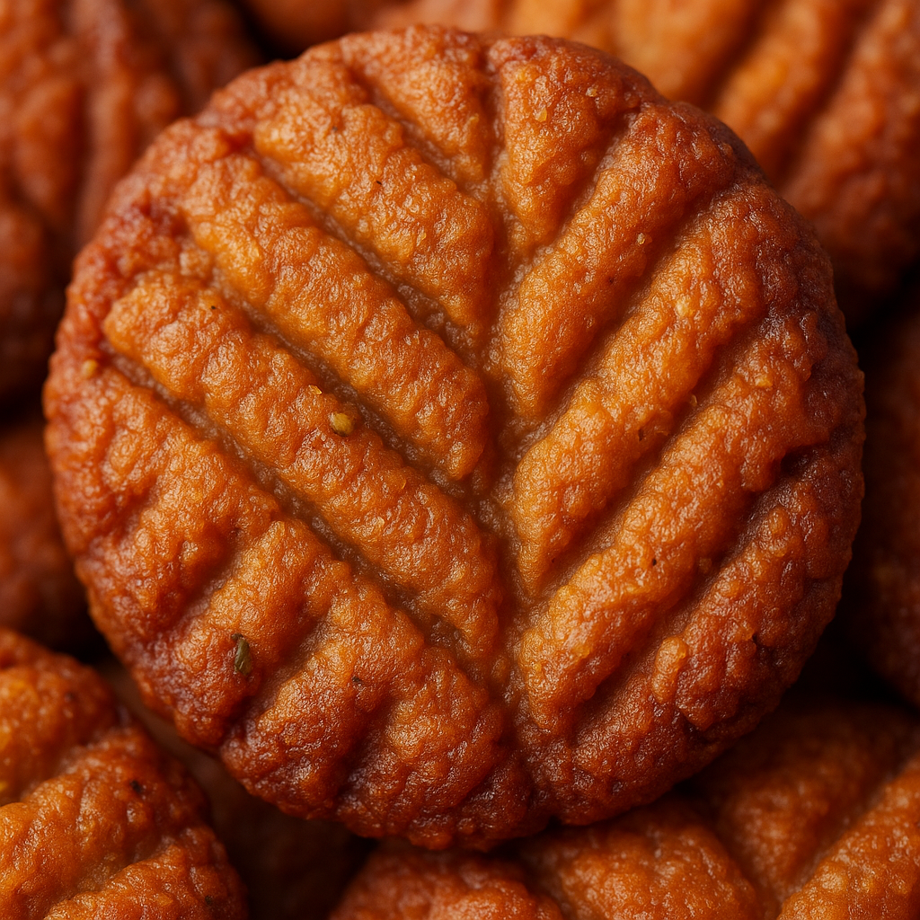 Close-up of Thekua texture
